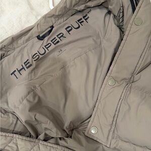 The Super Puff Puffer Jacket in Taupe